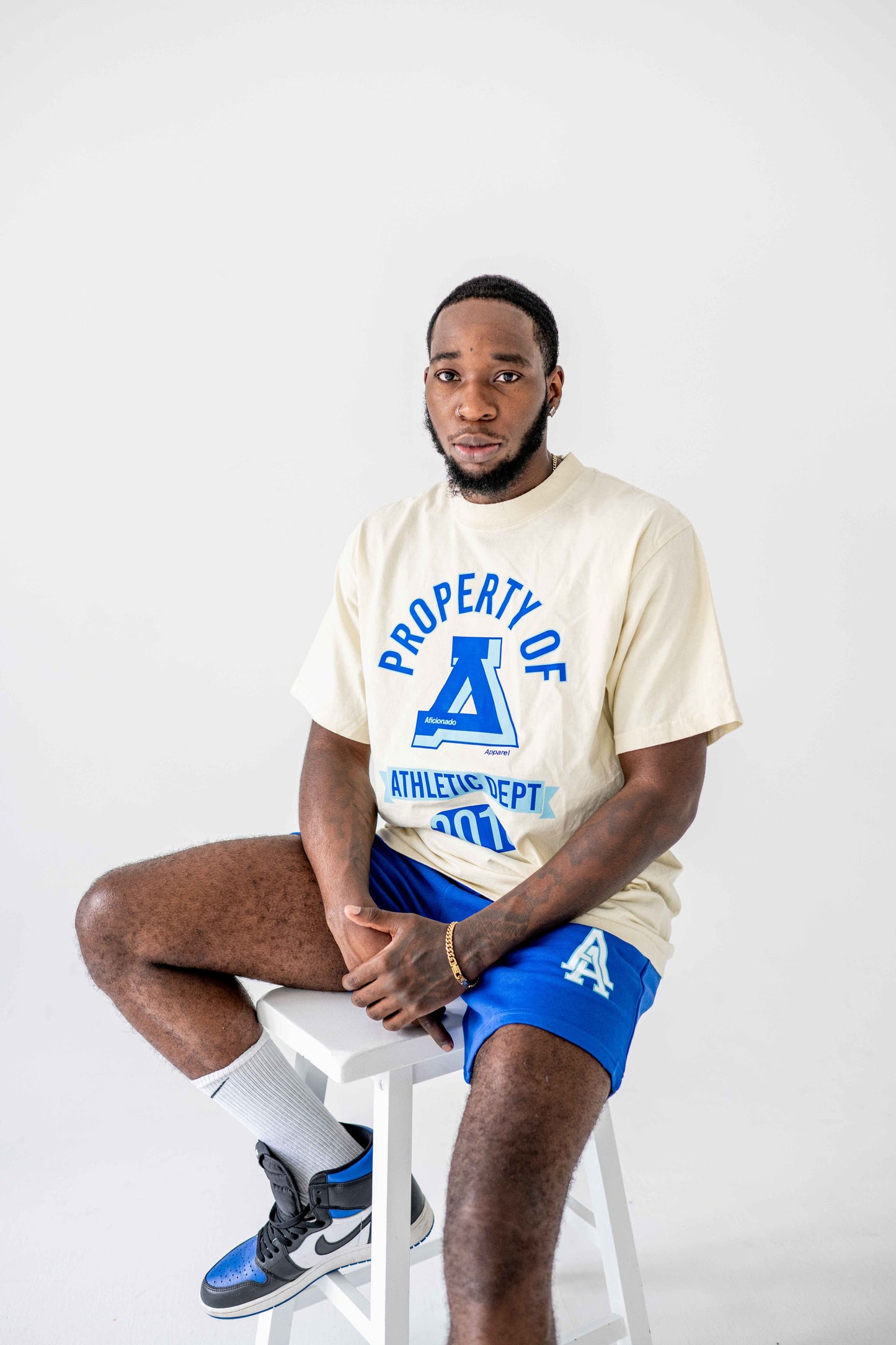 T-SHIRT/SHORTS COMBO (ROYAL BLUE+LIGHT BLUE)